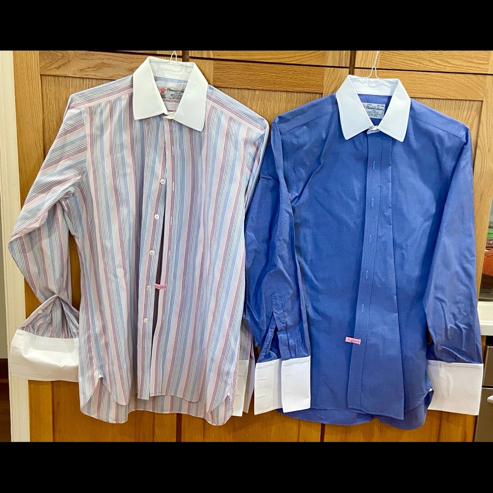 SOLD. Men’s dress shirts. Excellent condition.